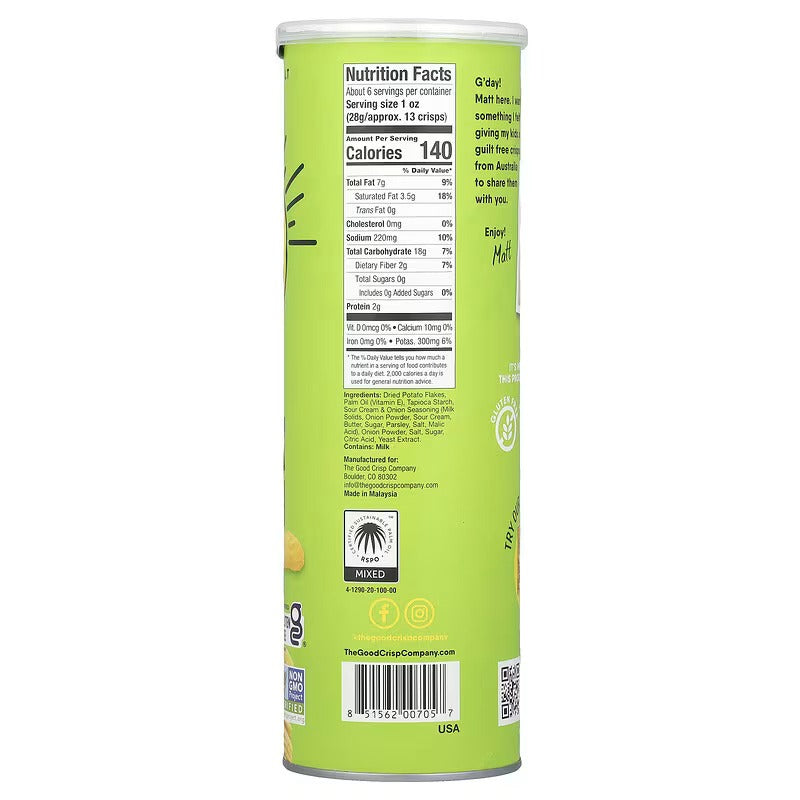 Sour Cream & Onion Potato Crisps