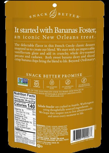 Banana Rum Pecans Snack Mix