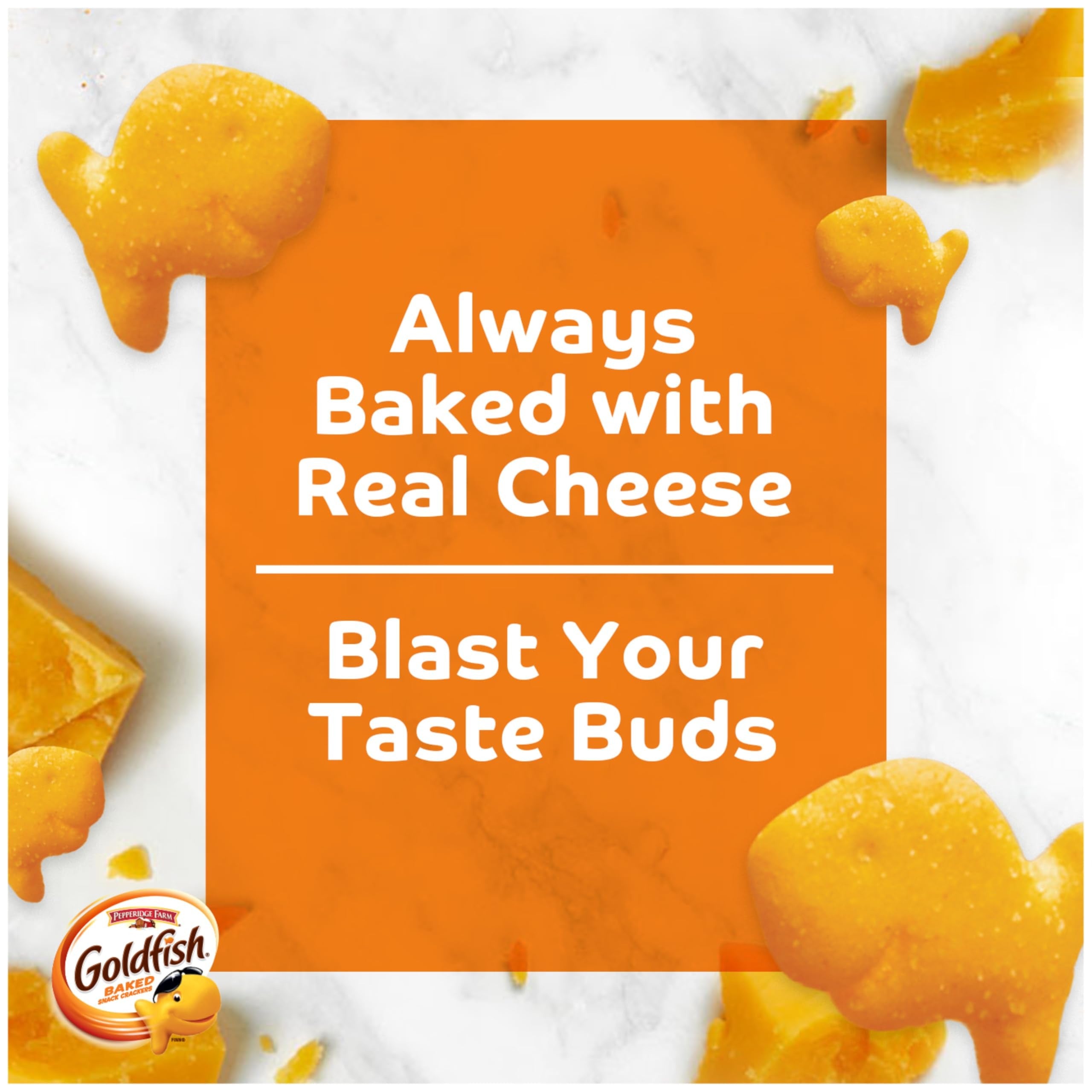Pepperidge Farm Goldfish Snack Crackers, Flavor Blasted Xtra Cheddar
