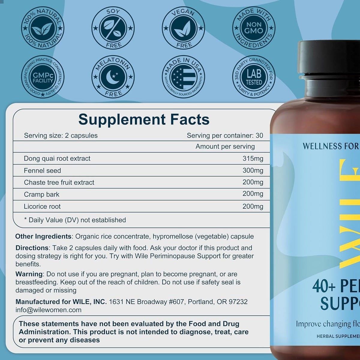 Menopause and Perimenopause - Period Support (60 CT)