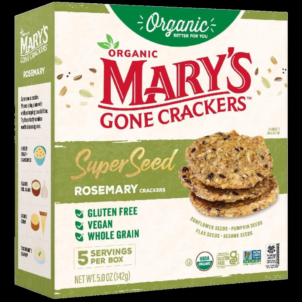 Super Seed Rosemary Crackers