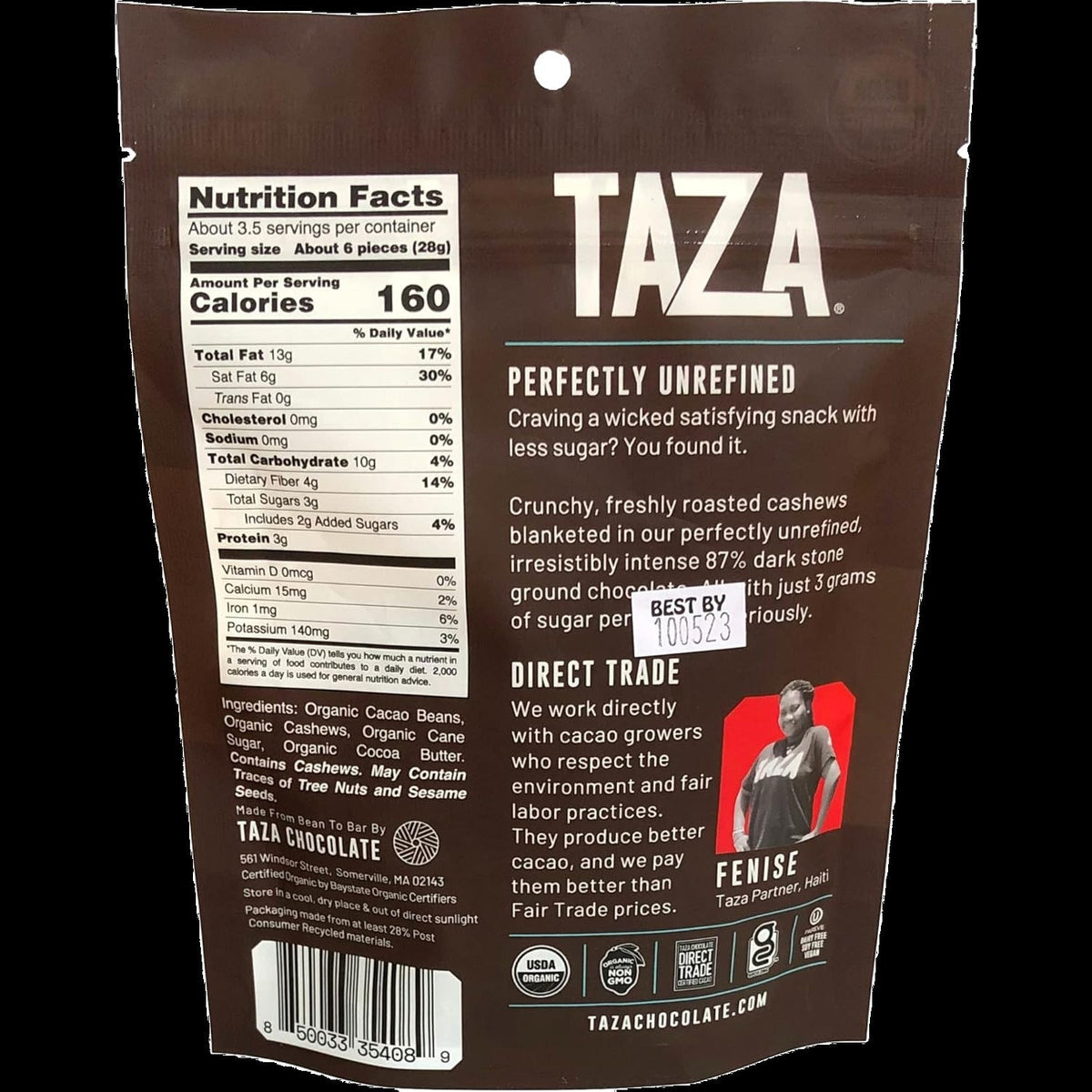 Wicked Dark Organic Chocolate Covered Cashews