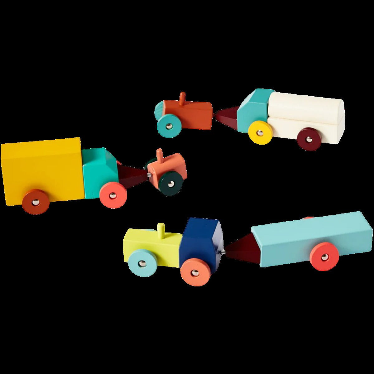Tractor Wooden Toy Set
