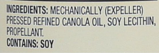 High Heat Canola Oil Spray