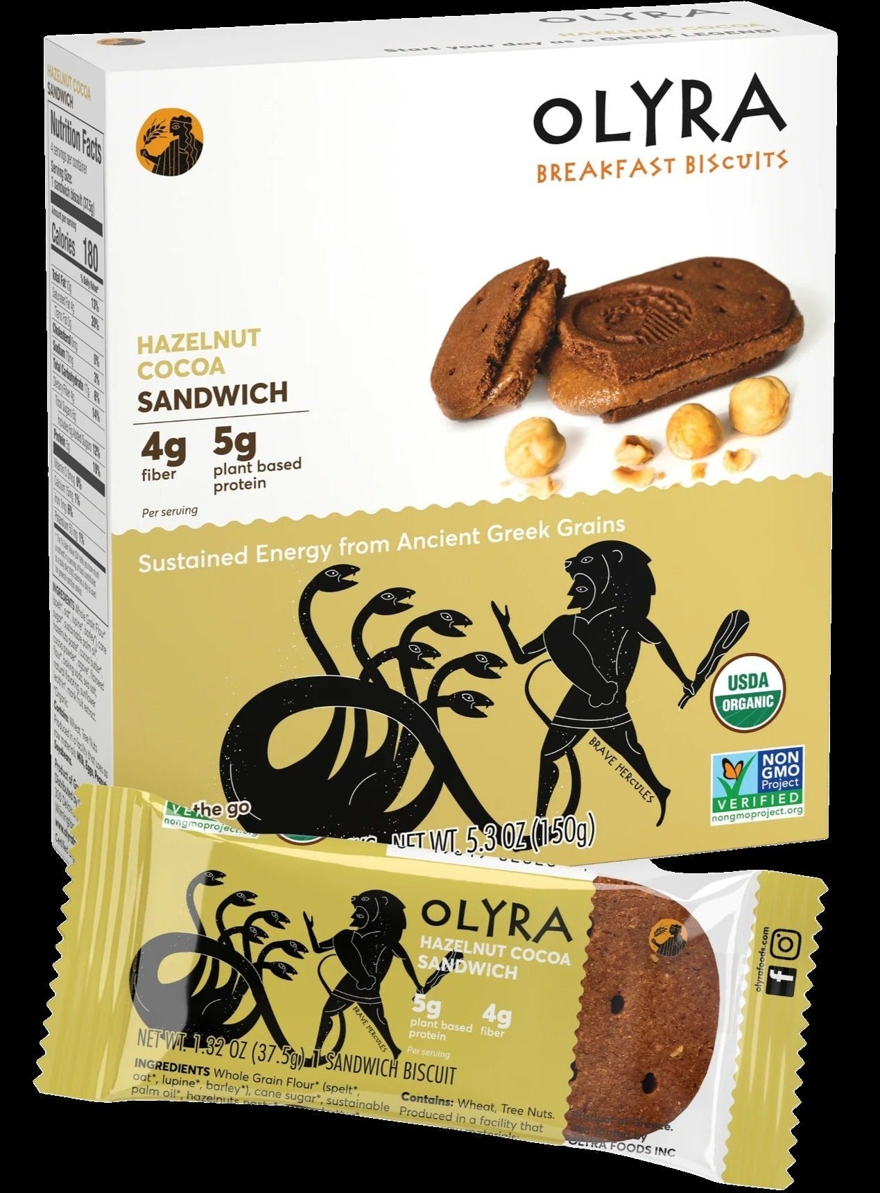 Hazelnut Cocoa Breakfast Sandwich Biscuit