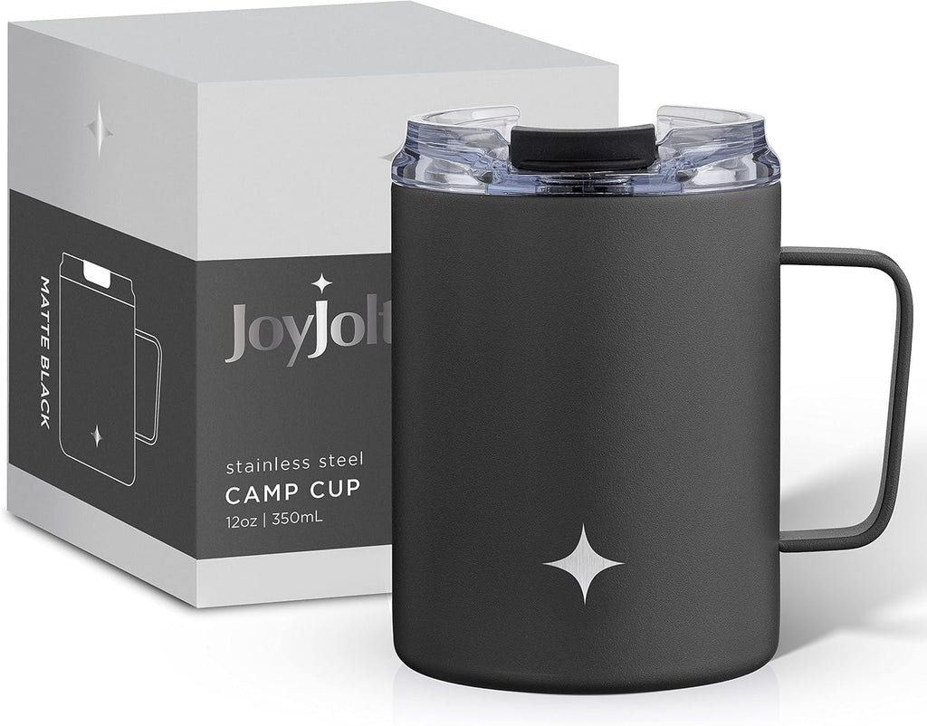 12oz Coffee Mug with Handle - Black