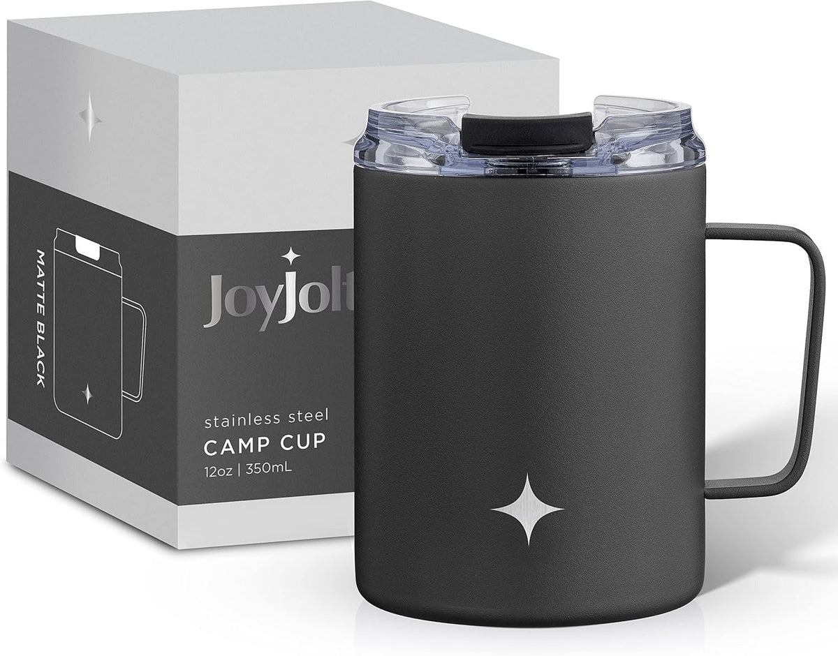 12oz Coffee Mug with Handle - Black