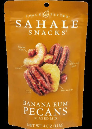 Banana Rum Pecans Snack Mix