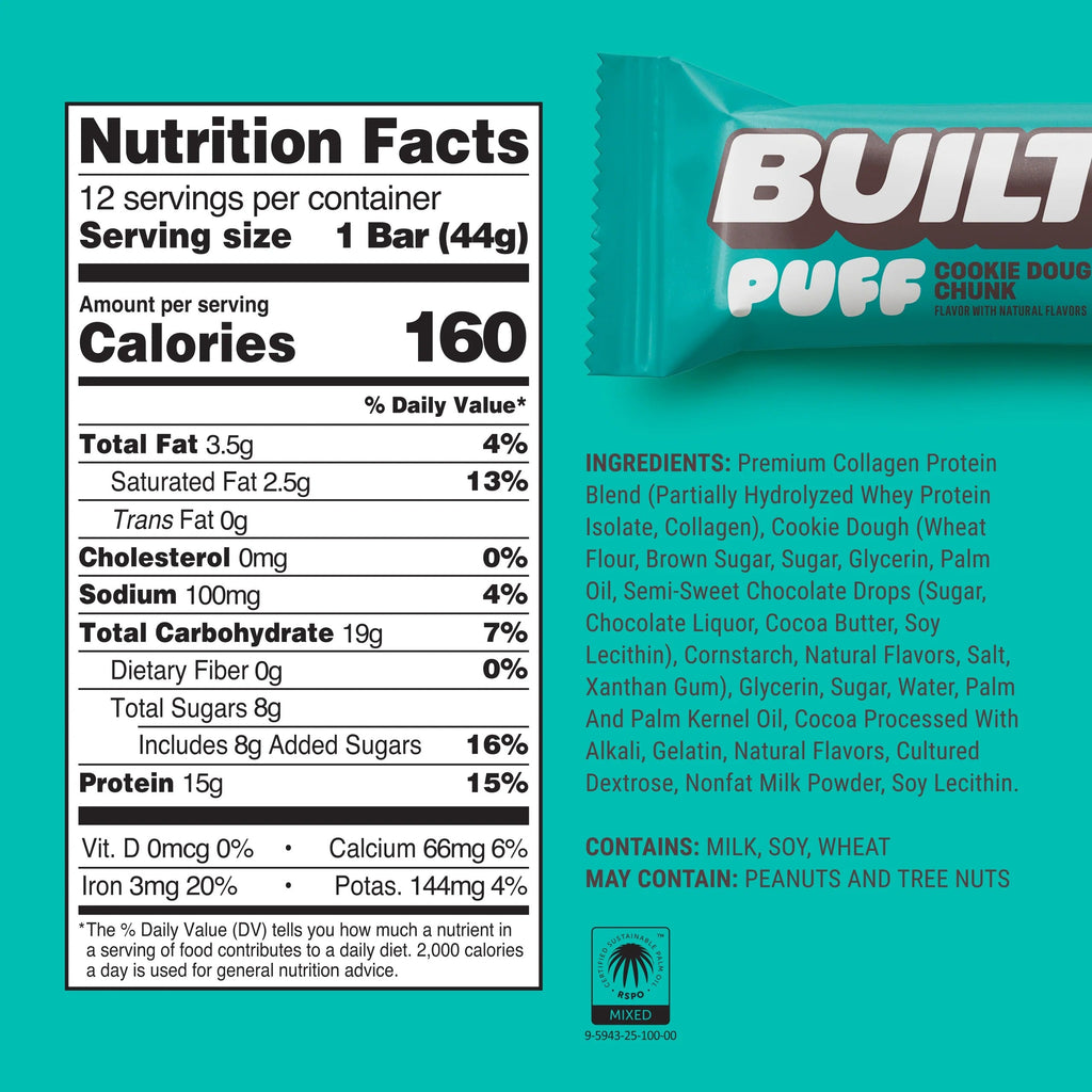 Cookie Dough Chunk Puff Bar (12 CT)