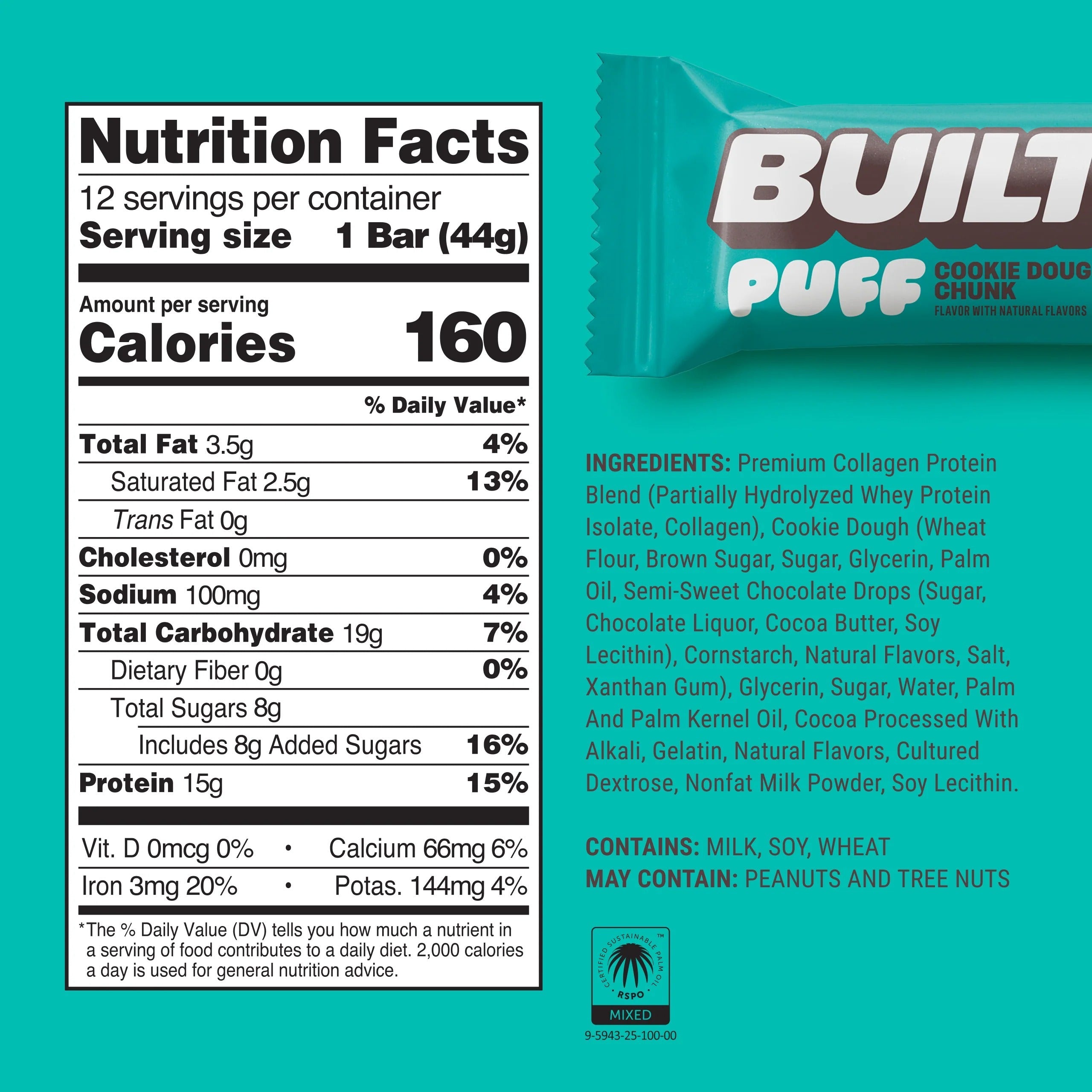 Cookie Dough Chunk Puff Bar (12 CT)