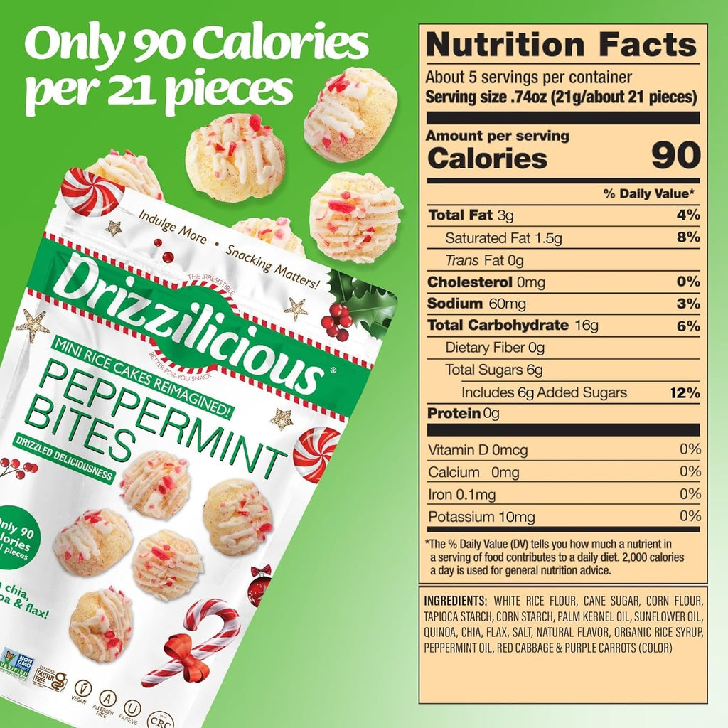 Peppermint Bites Mini Rice Cakes