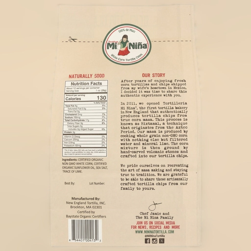 Organic Sea Salt Tortilla Chips