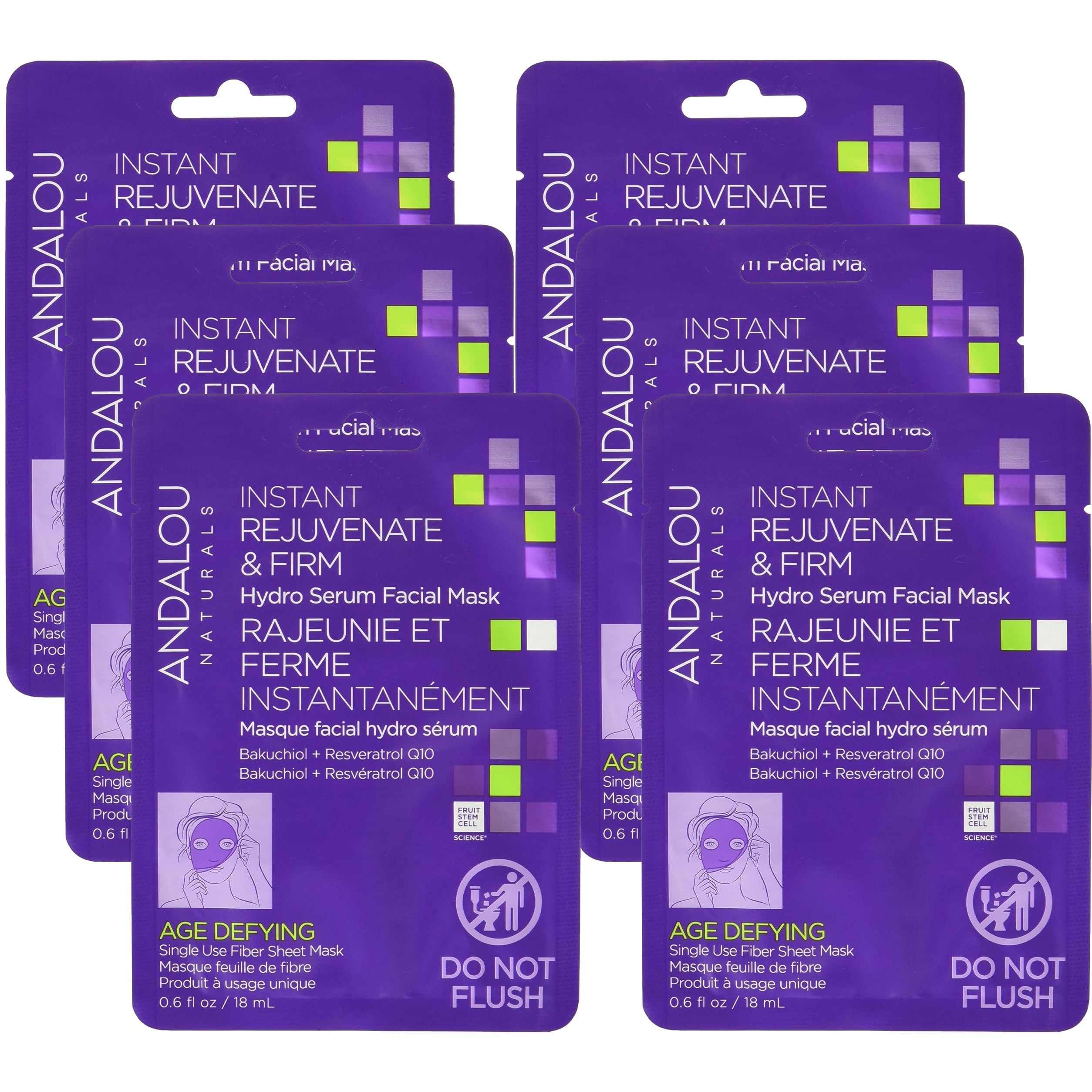 Age Defying Instant Rejuvenate and Firm Sheet Mask (6 Pack)