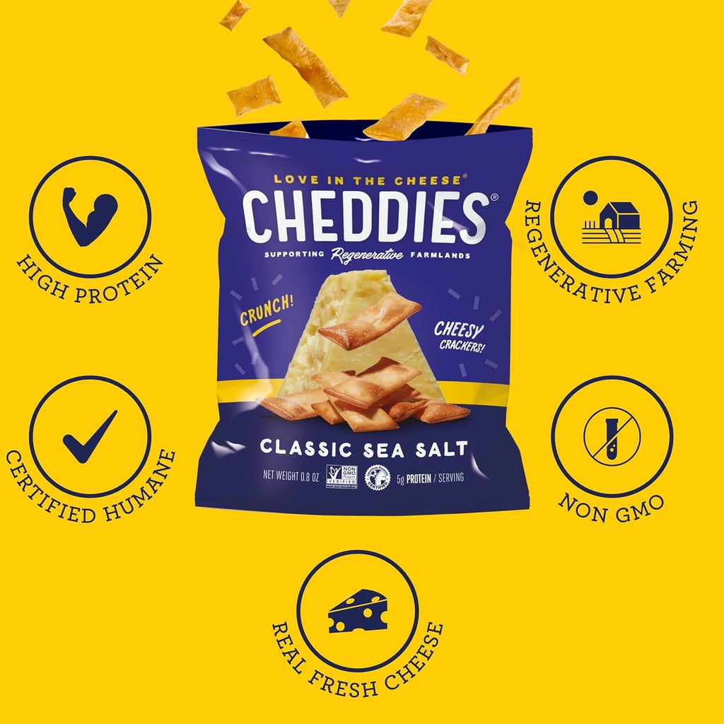 Variety Pack Classic Sea Salt, Double Cheddar, Spicy Cheddar Crackers (12 Snack Bags)