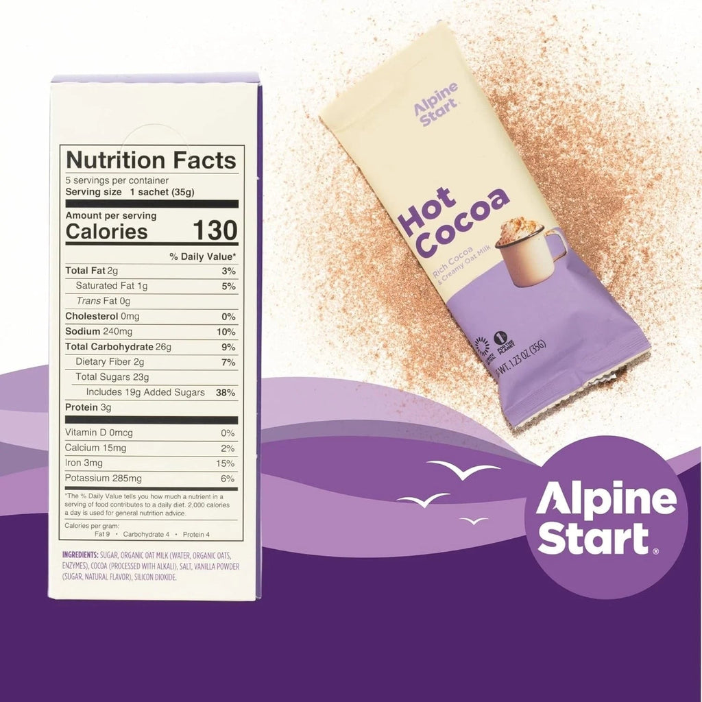 Dairy-Free Hot Cocoa Mix With Organic Oat Milk (5 CT)