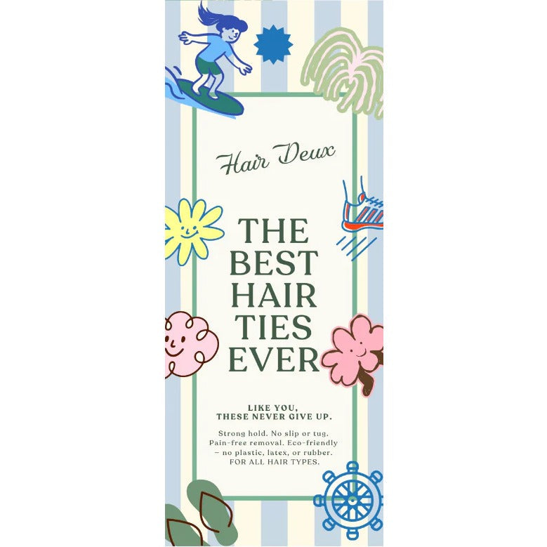 Eco-Friendly Kid Hair Ties - Little Lassies Clear (10 CT)