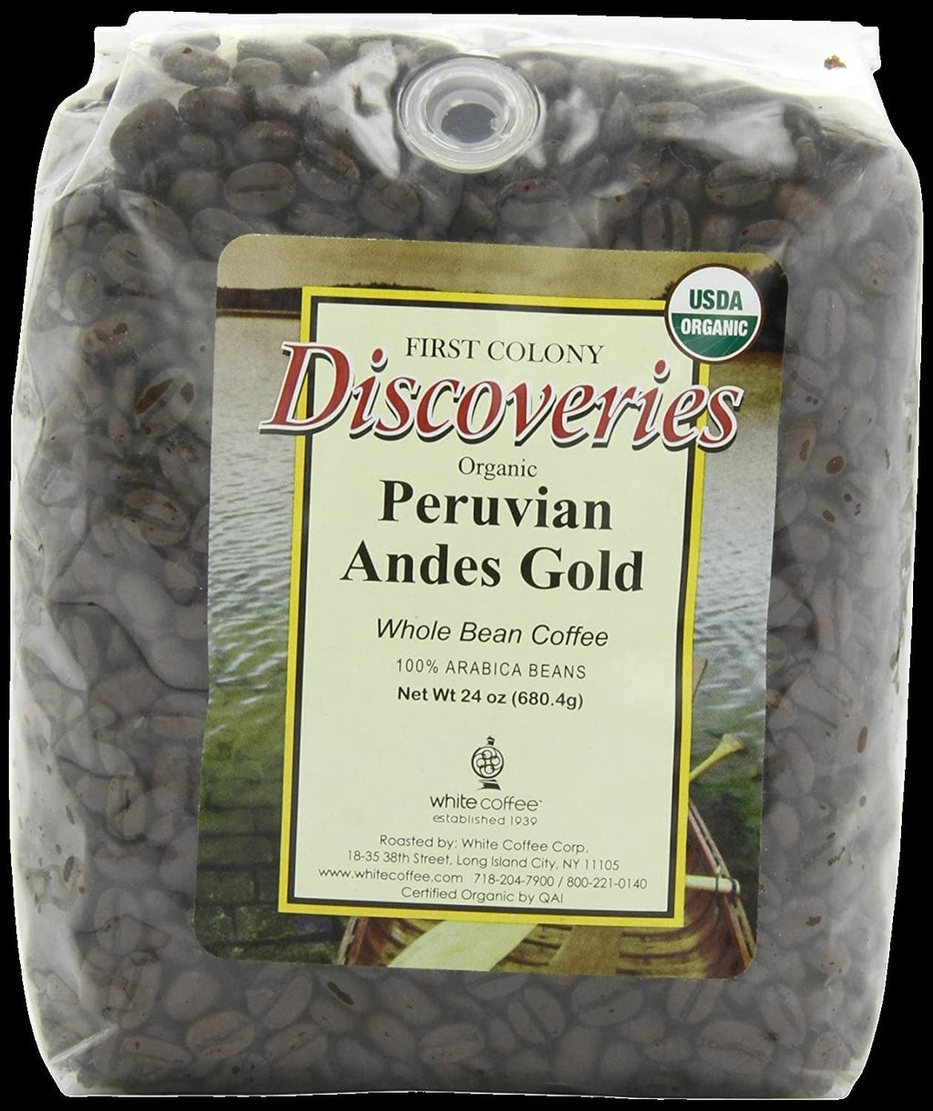 Organic Peruvian Andes Whole Bean Coffee