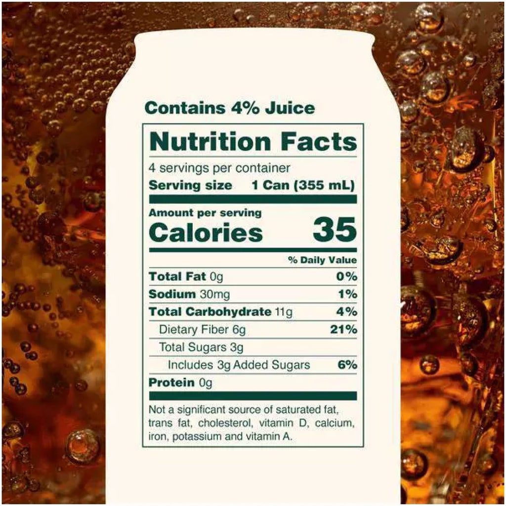 Classic Root Beer Prebiotic Soda (4 CT)