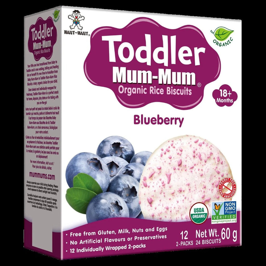 Toddler Mum-Mum Organic Blueberry Rice Biscuits