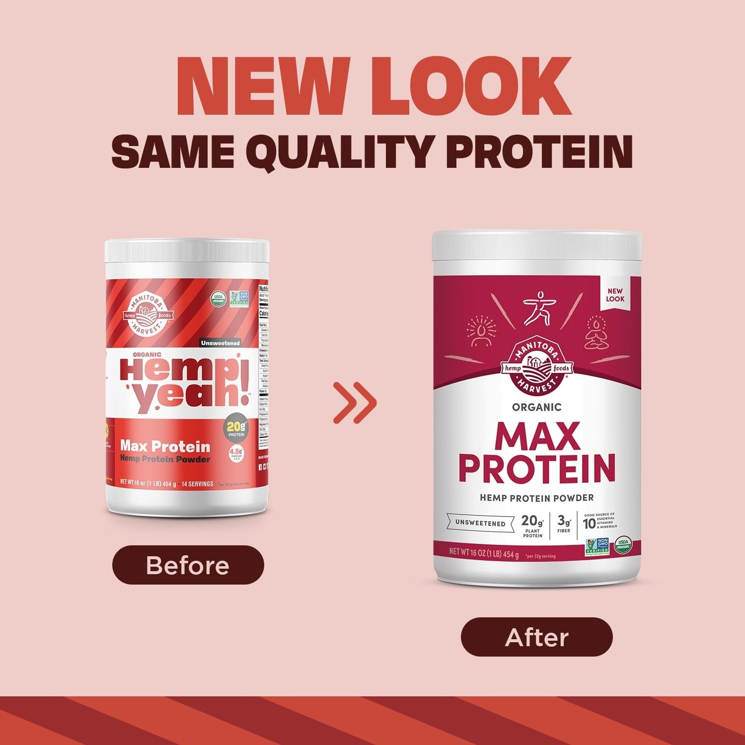 Max Protein Unsweetened Hemp Protein Powder