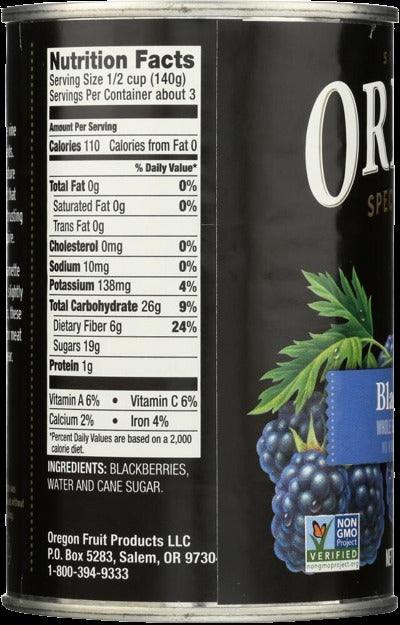 Blackberries In Light Syrup