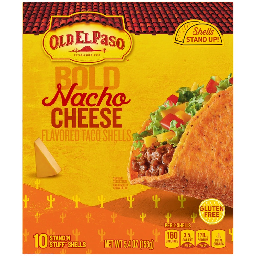 Stand 'N Stuff Taco Shells - Bold Nacho Cheese (10 CT)