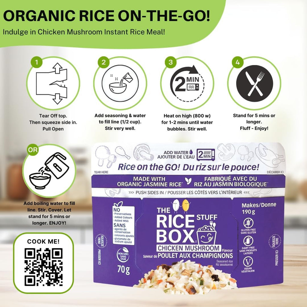 Instant Chicken Mushroom Rice (6 Pack)