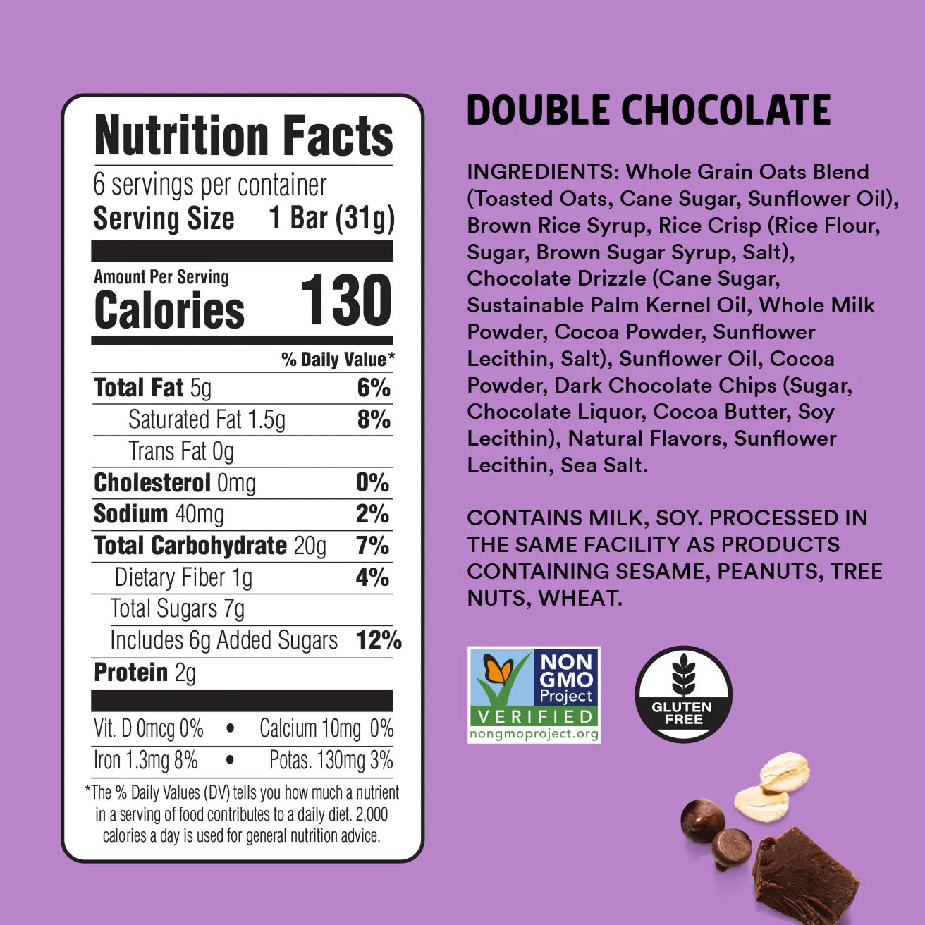 Double Chocolate Chewy Granola Bar