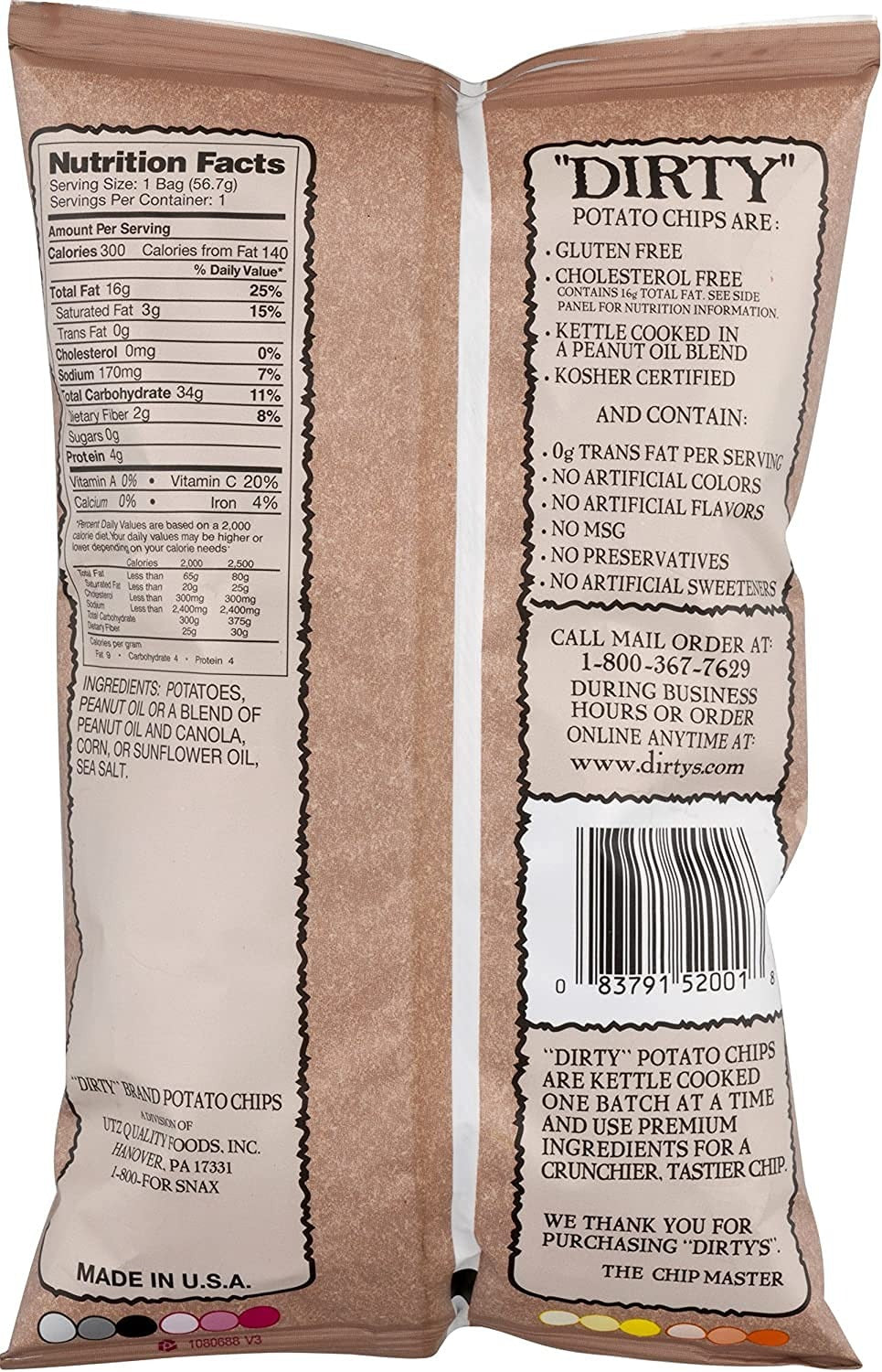 Sea Salted Potato Chips