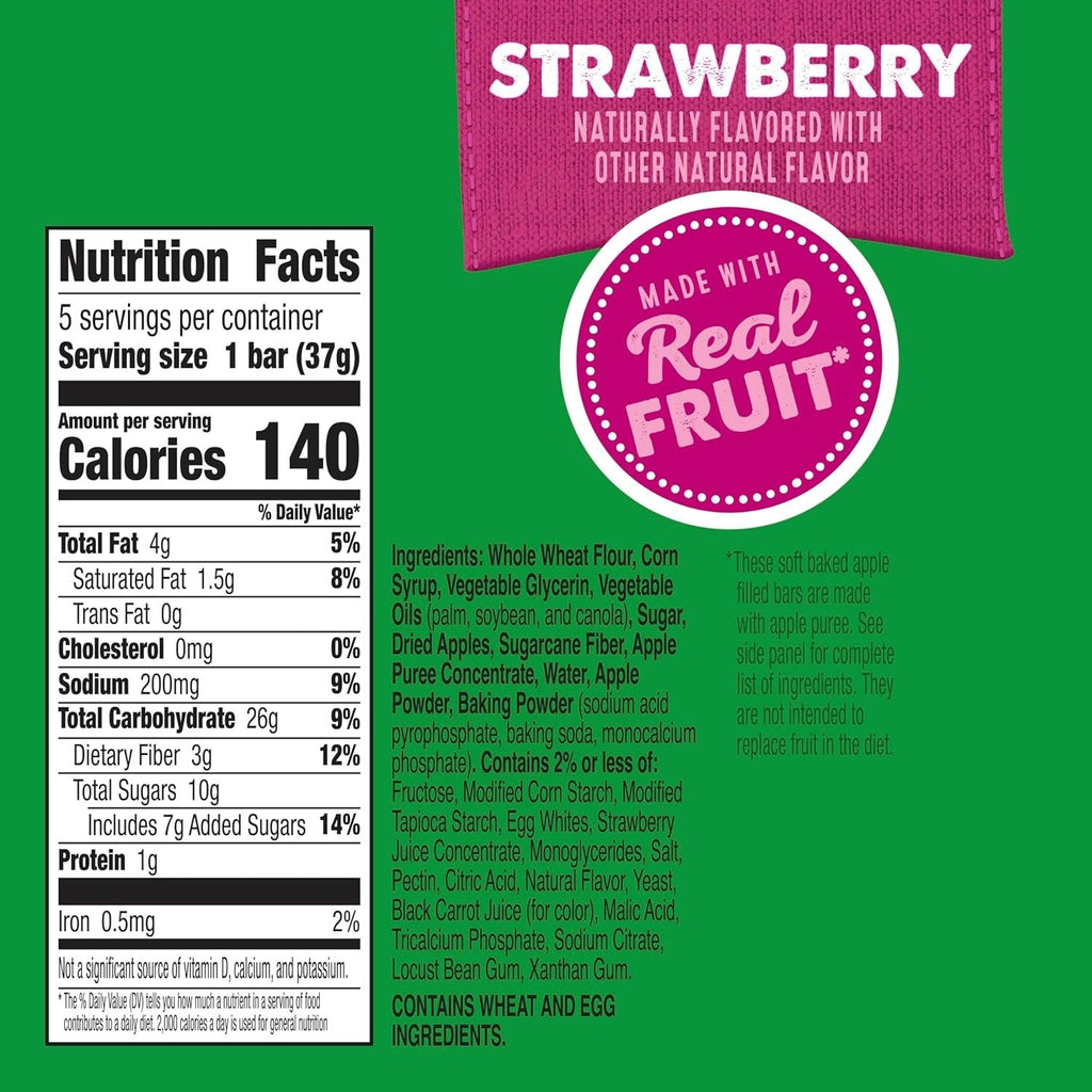 Filled Grain Bars - Strawberry (5 CT)