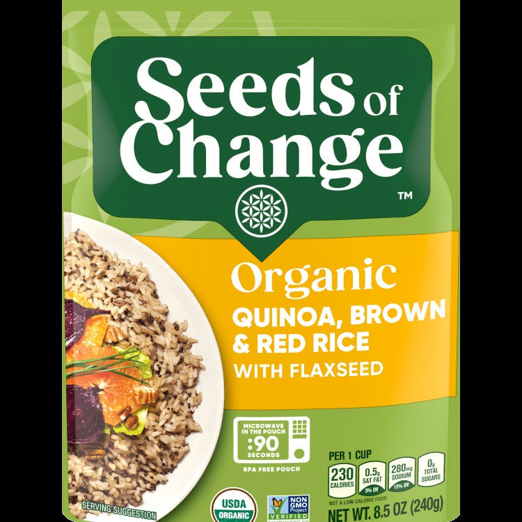 Organic Quinoa Brown & Red Rice With Flaxseed