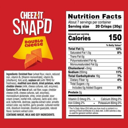 Snap'd Double Cheese Crackers