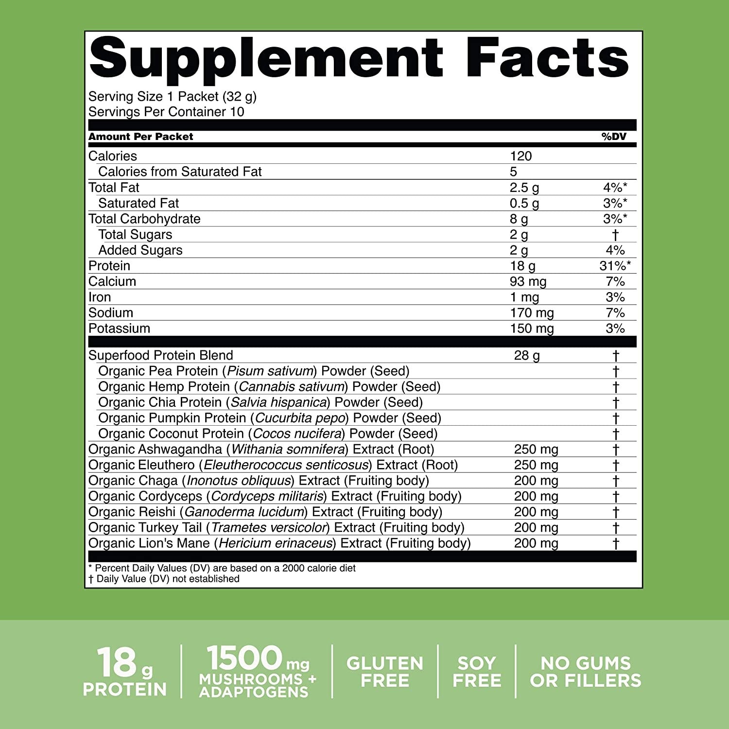 Plain Plant-Base Protein Powder