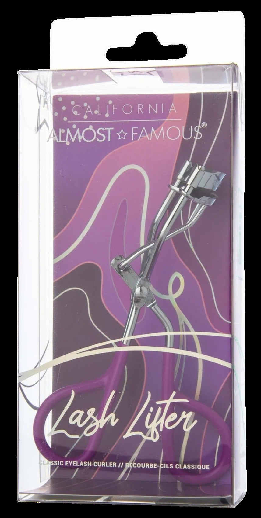 Chrome 'No Pinch' Eyelash Curler - Purple