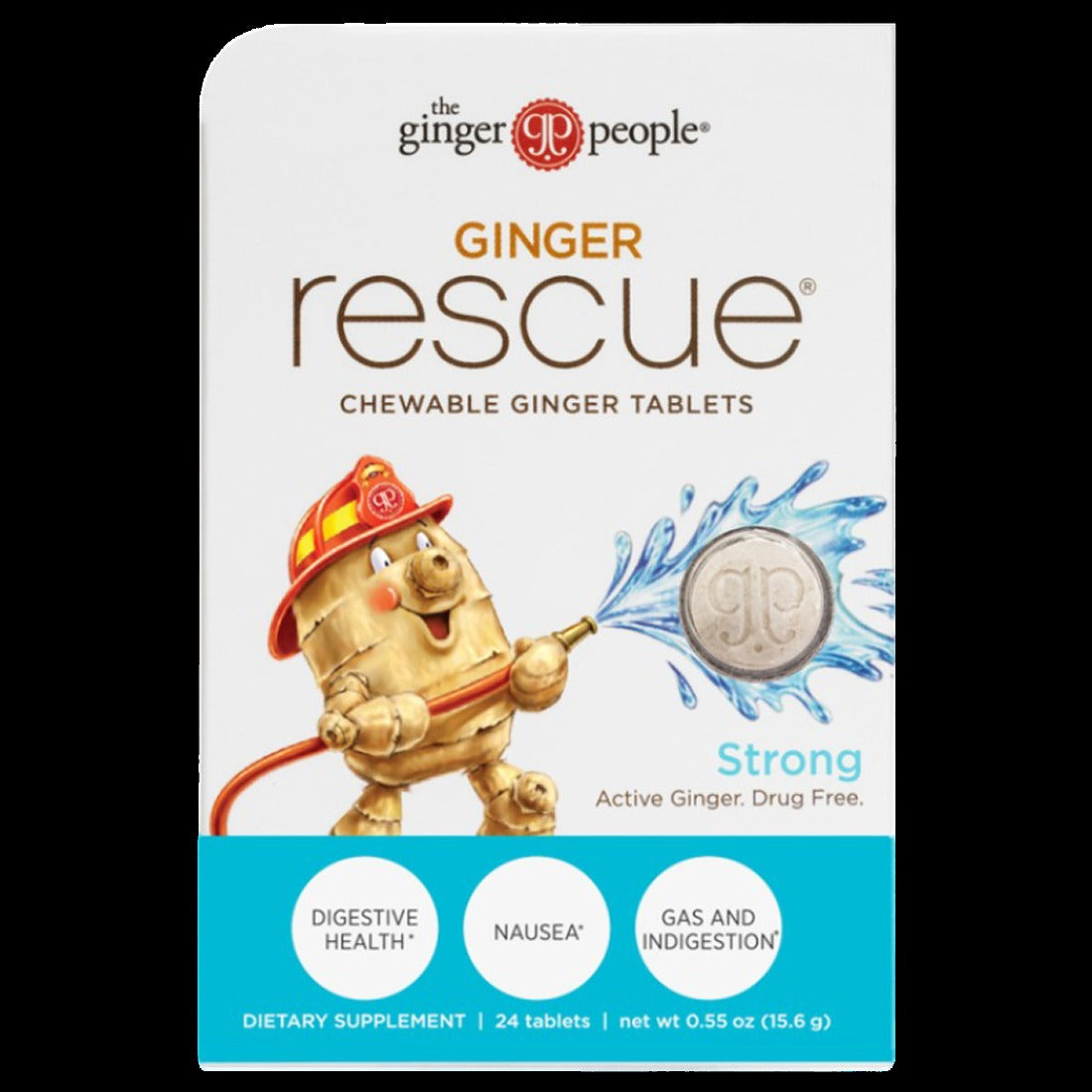 Ginger Rescue Strong Chewable Ginger Tablets