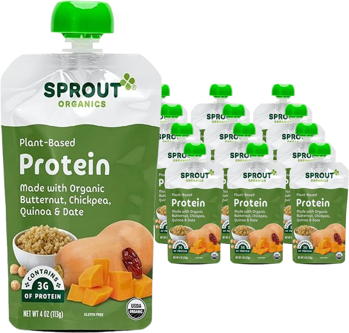 Butternut Chickpea Quinoa and Dates Pouches (12 Pack)