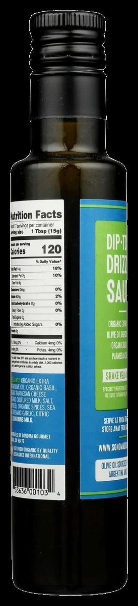 Organic Extra Virgin Olive Oil Basil Parm