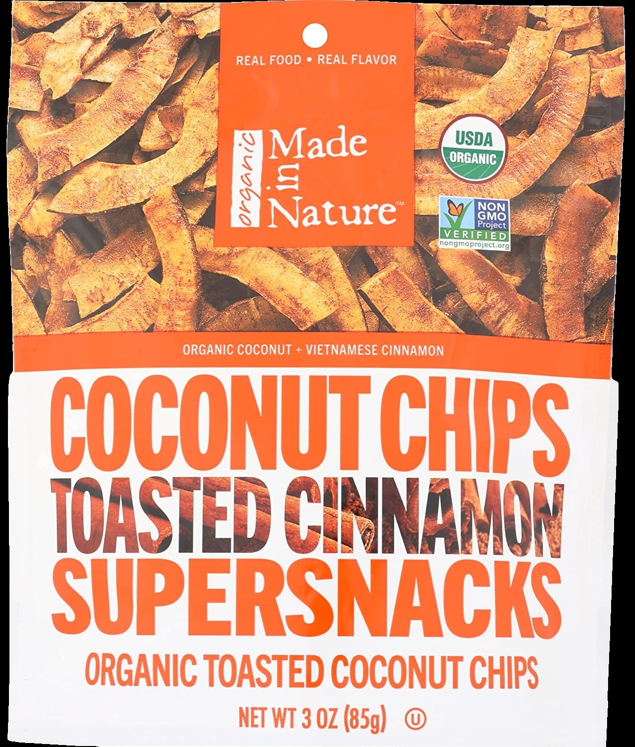 Organic Toasted Cinnamon Coconut Chips