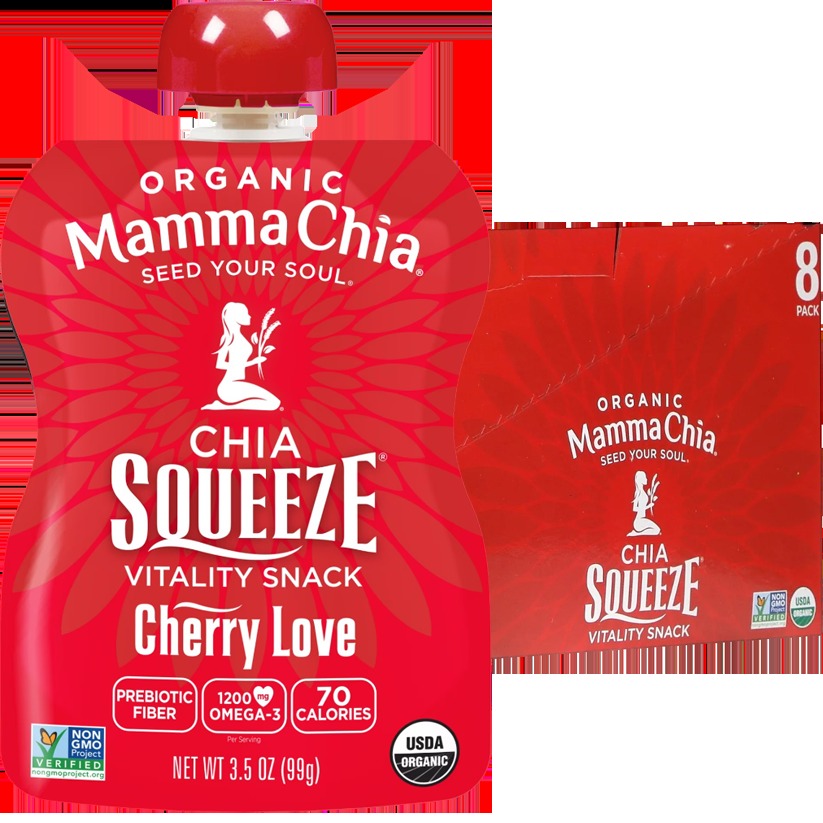 Chia Squeeze Vitality Snack - Cherry Beet (8 Pack)