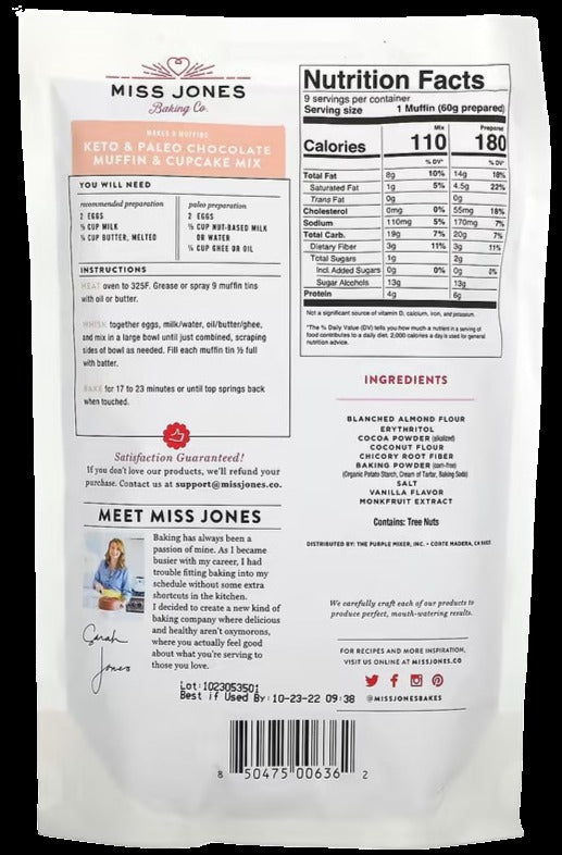 Keto Chocolate Muffin Mix