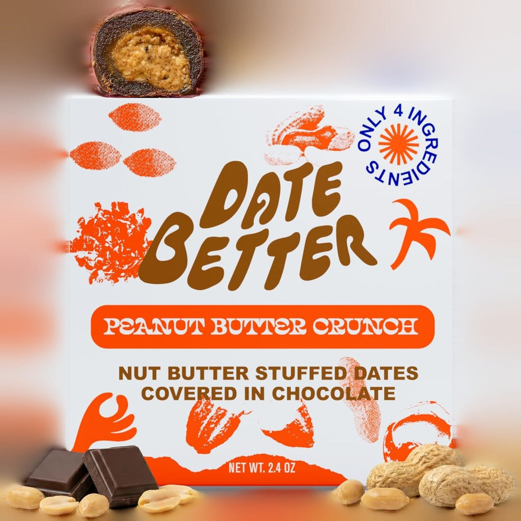 Peanut Butter Crunch Stuffed Dates