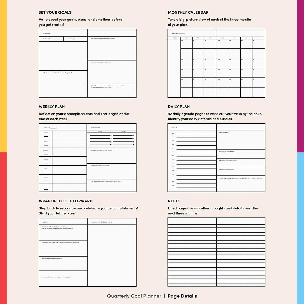 Quarterly Planner - Blue