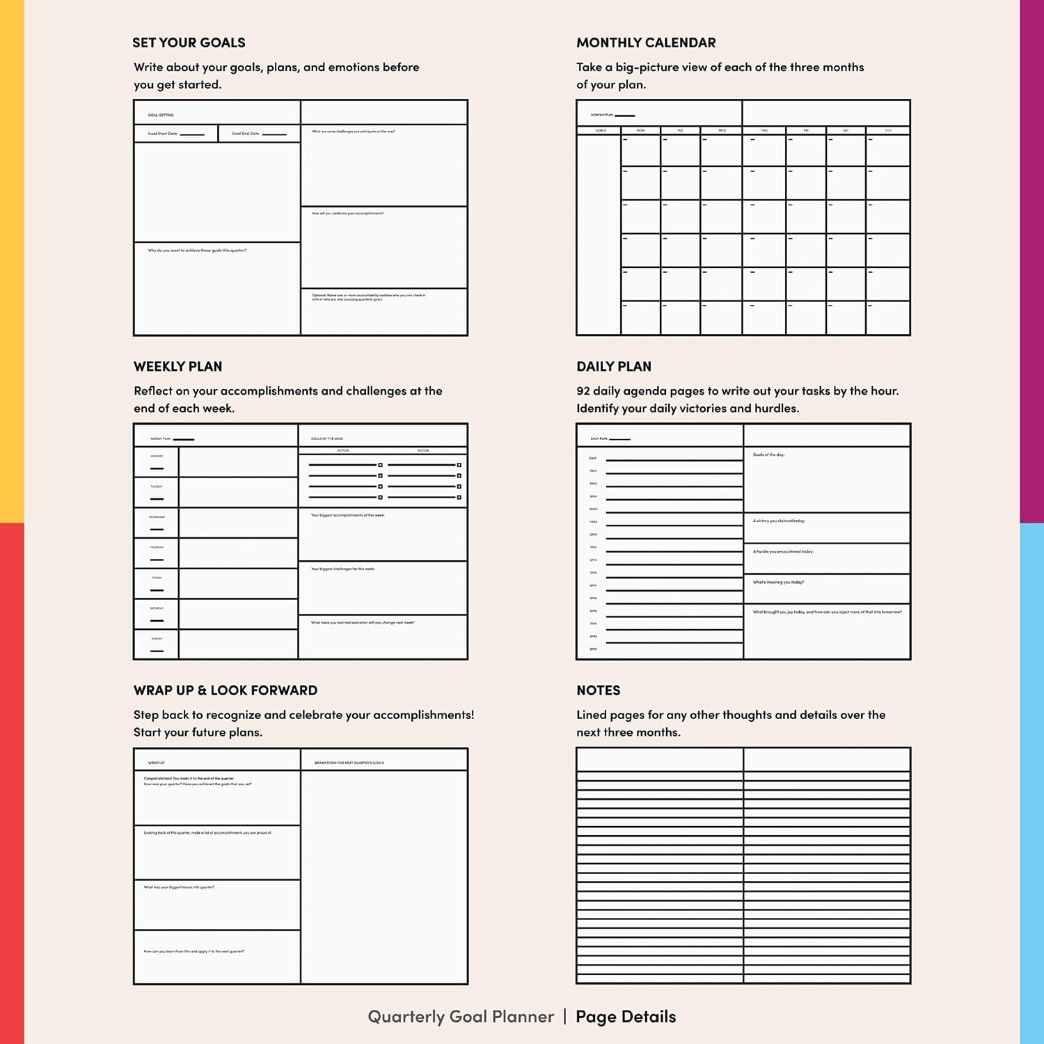 Quarterly Planner - Blue