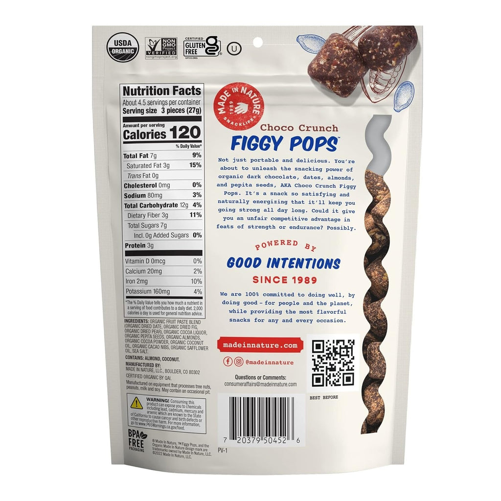 Organic Figgy Pops Choco Crunch