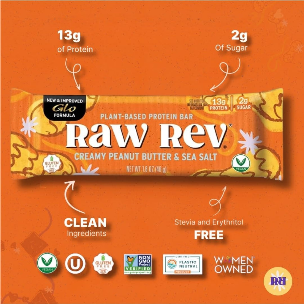 Creamy Peanut Butter & Sea Salt Vegan Protein Bars (12 CT)