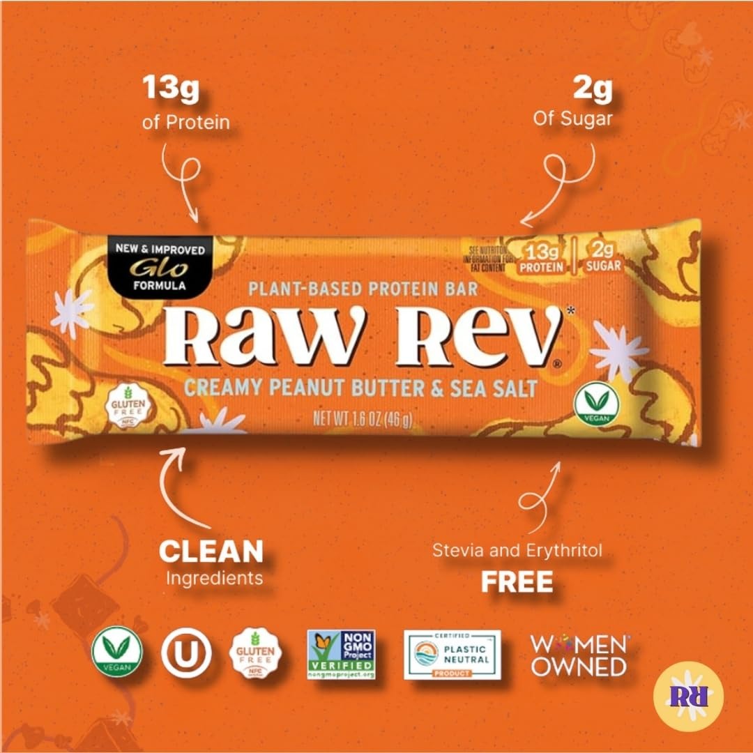 Creamy Peanut Butter & Sea Salt Vegan Protein Bars (12 CT)