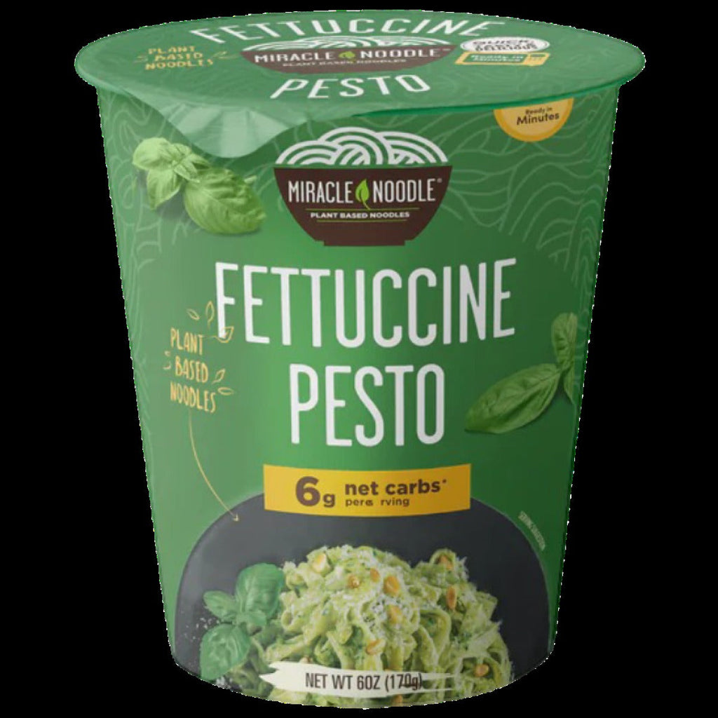 Low Carb Instant Cup Noodles Fettuccine Pesto (6 Pack)