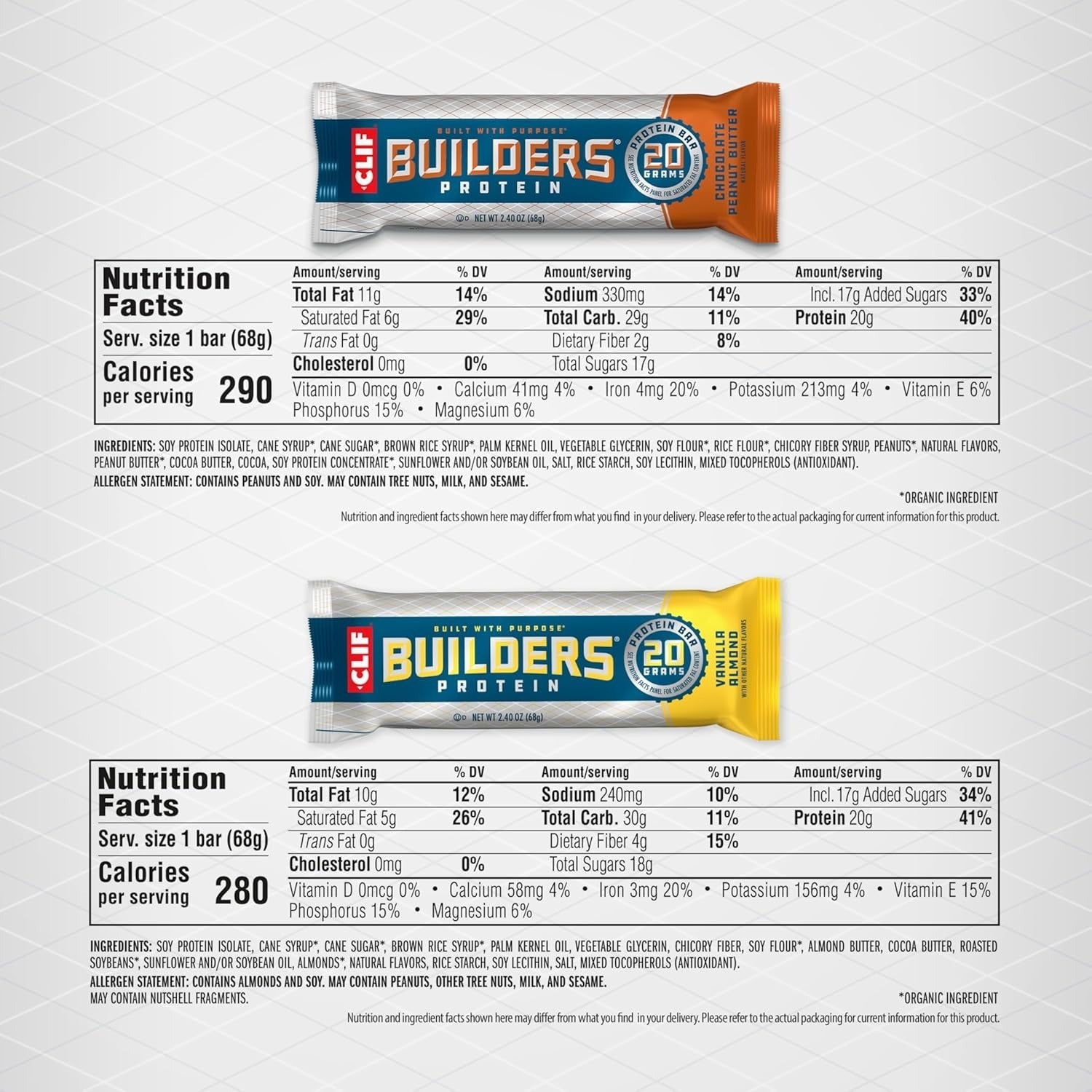 Plant Based Protein Bars Variety Pack (12 CT)