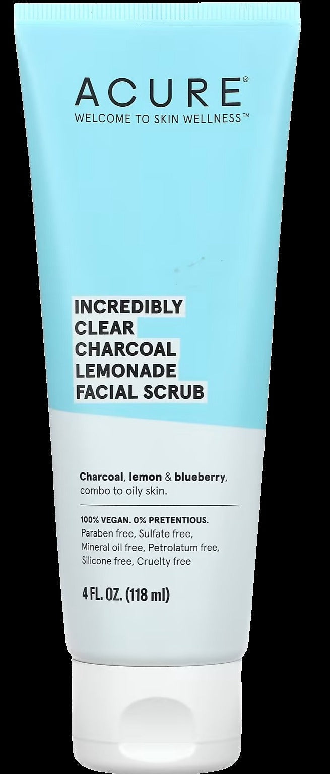 Charcoal Lemon & Blueberry Facial Scrub