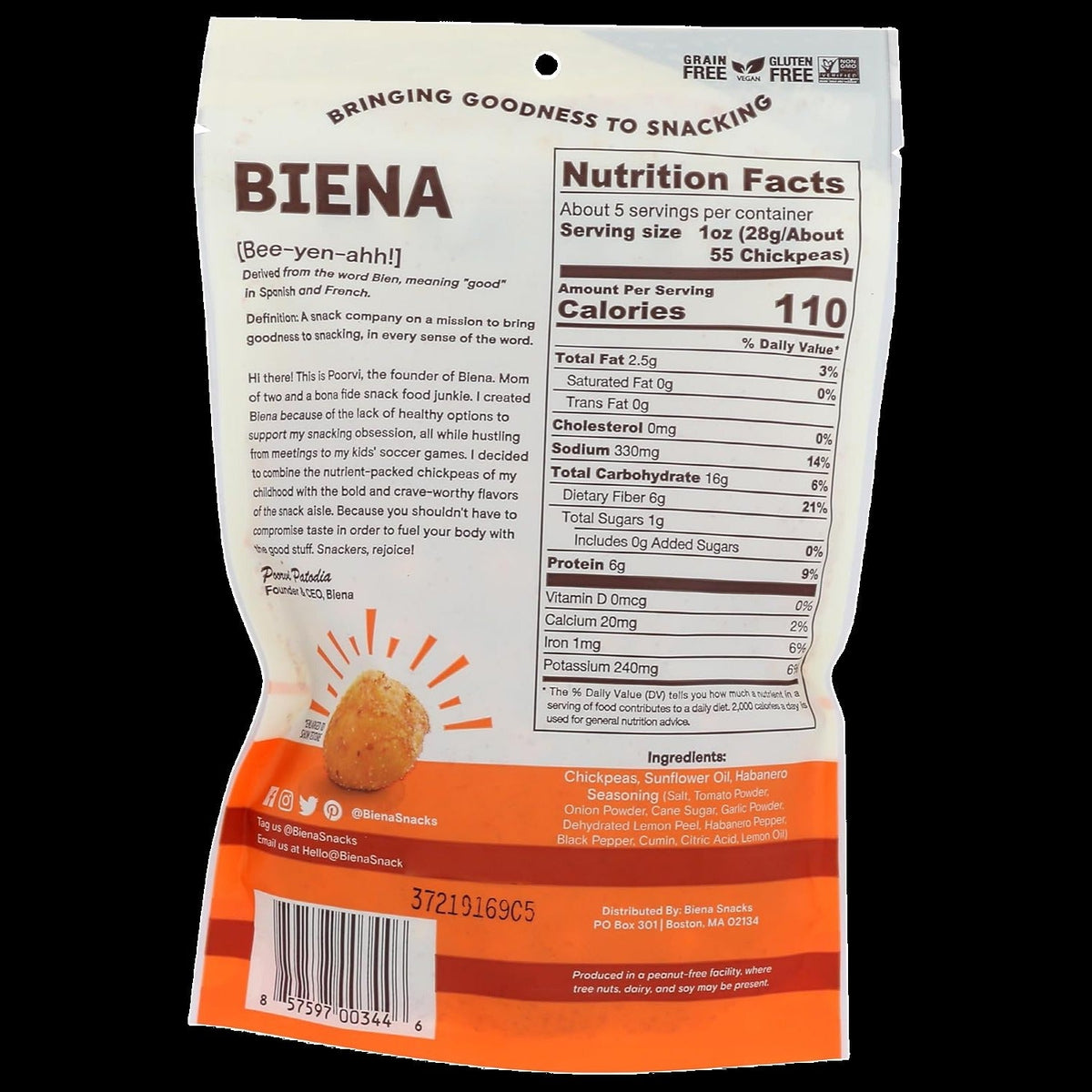 Habanero Chickpea Snacks